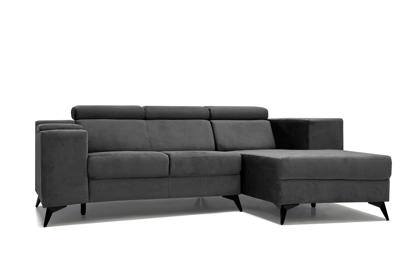 GRANDE LUXE L-Shape Sofa with Console Holder and Double Stools