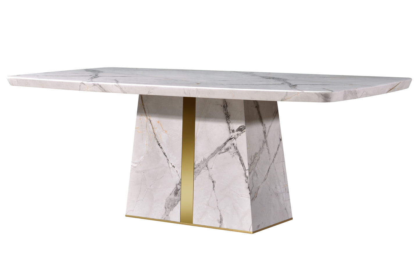 ELEANOR II 7ft Rectangle 8-Seater Marble Dining Set