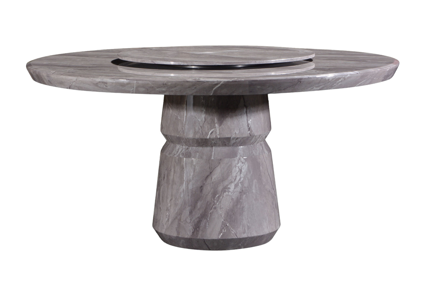 ALESSIA 8-Seater Round Marble Dining Set
