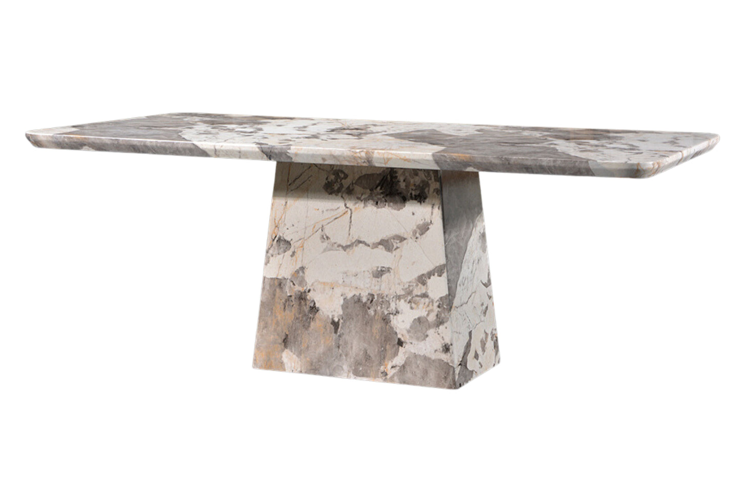 MAZE 5.3ft Rectangle 6-Seater Marble Dining Set