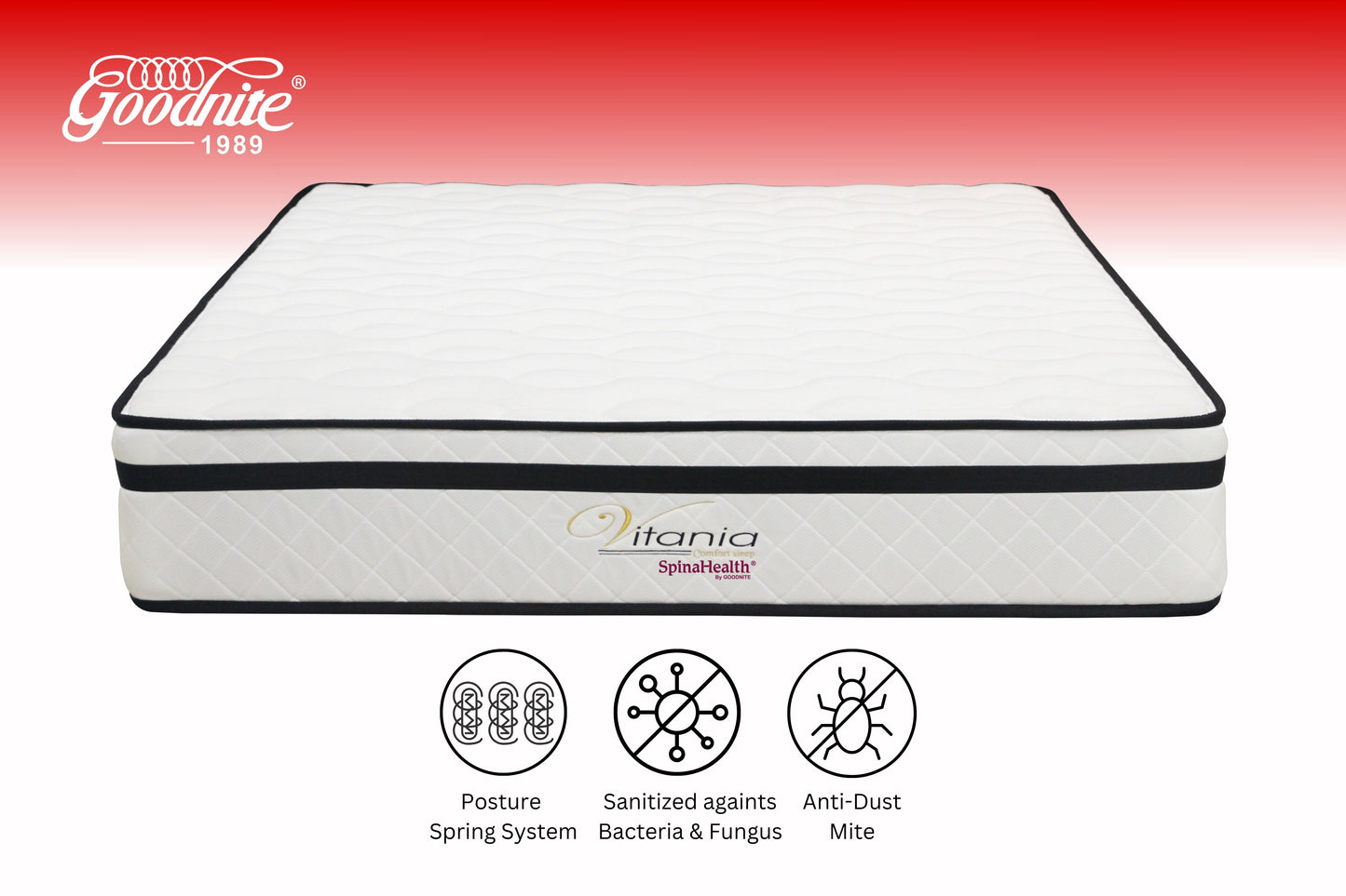 GOODNITE VITANIA Mattress (Bed Set available)