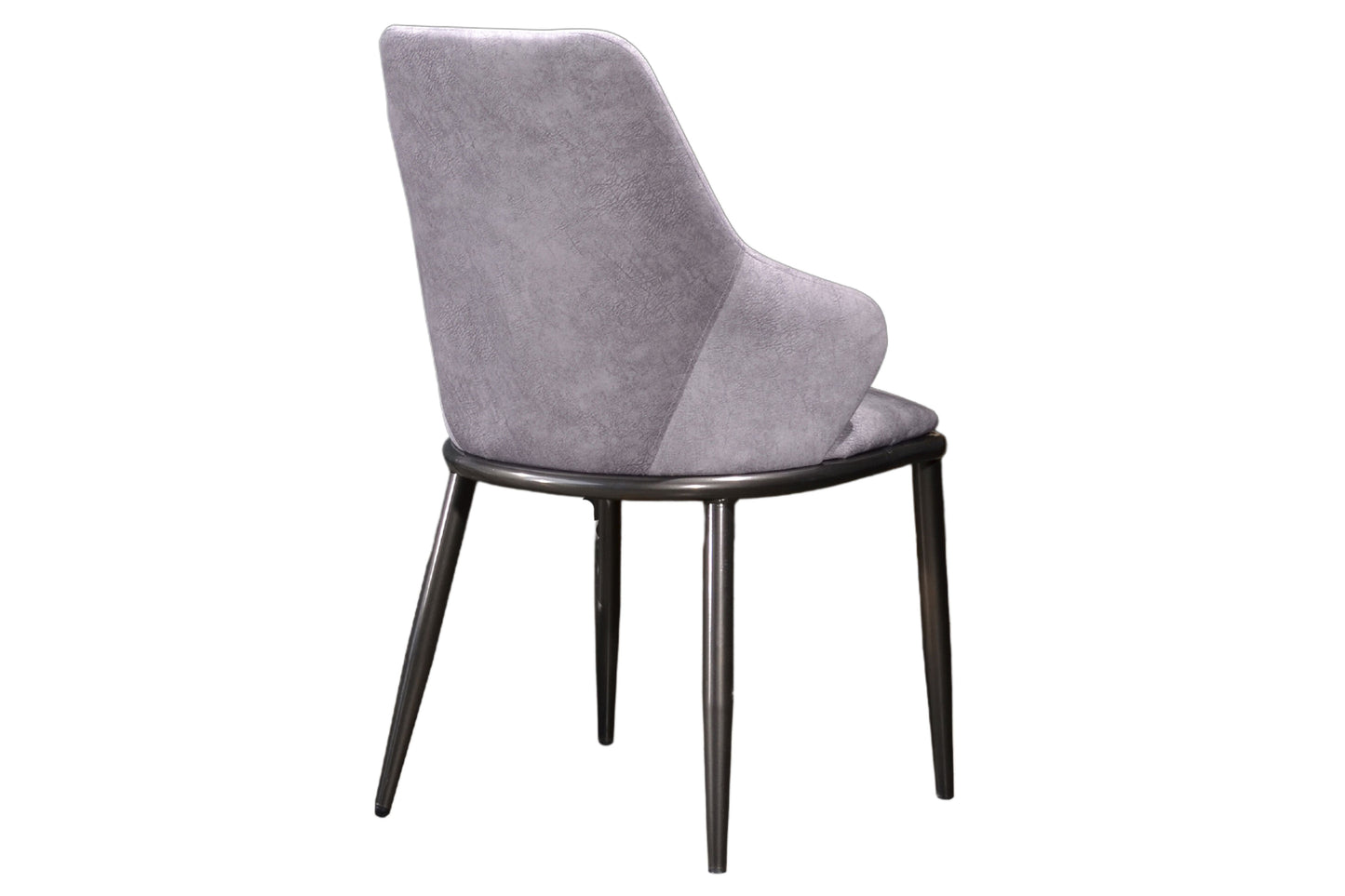 BELLA Fabric Dining Chair with Metal Gun Leg