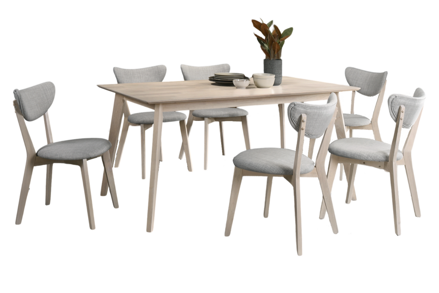 MUJI 6-Seater Wooden Dining Set