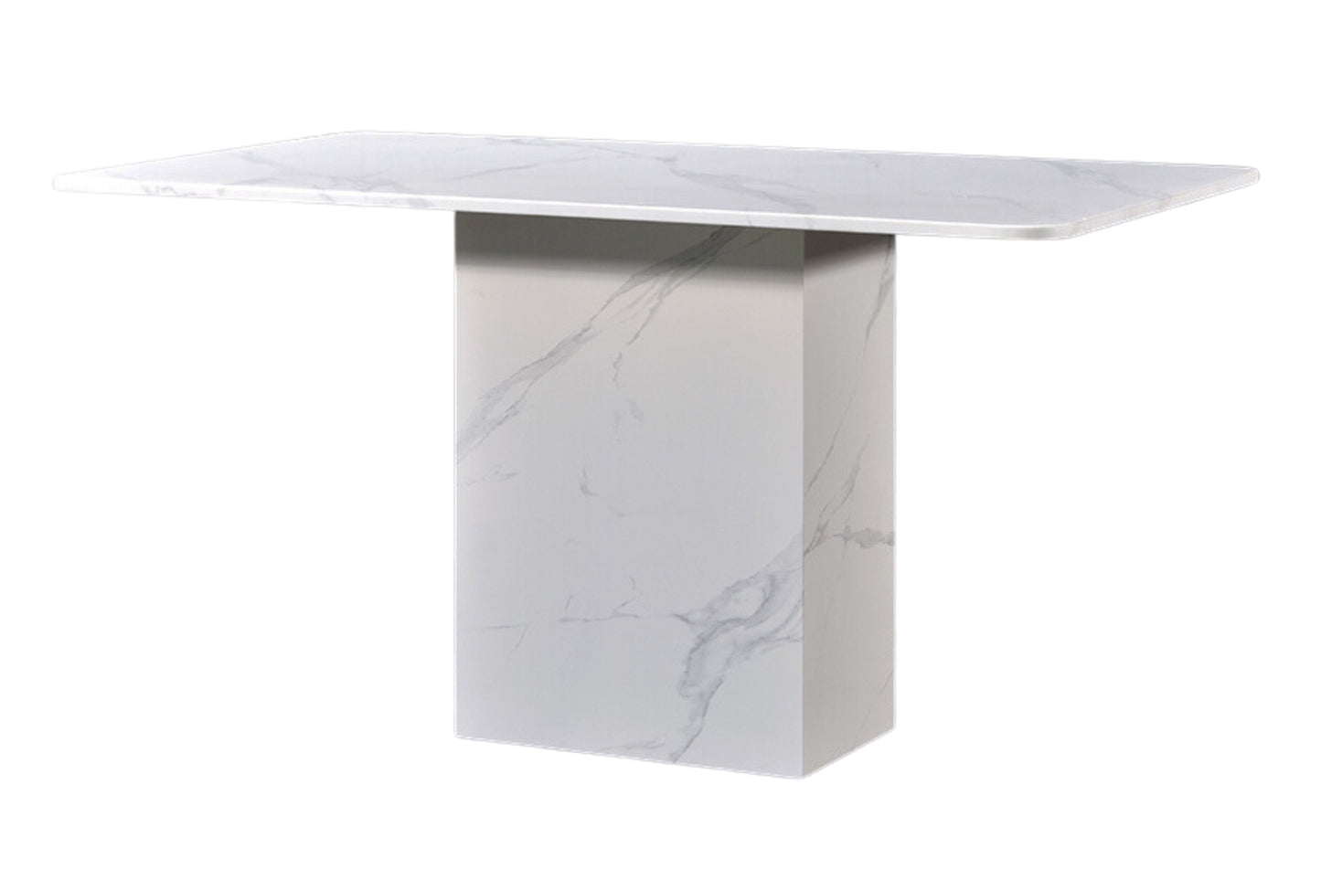 KAELYN 4.6ft Rectangle 6-Seater Marble Dining Set