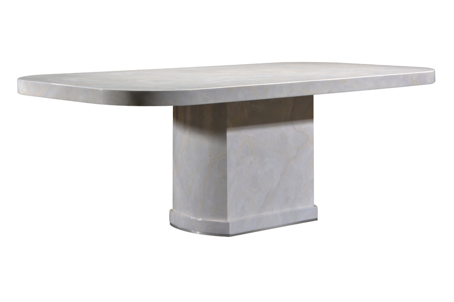GIORGIO 7ft Oval 8-Seater Marble Dining Set
