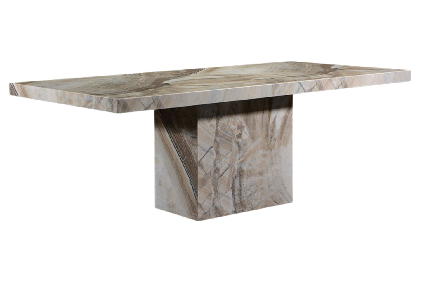 6/7/8ft MILAN Rectangle Marble Dining Table