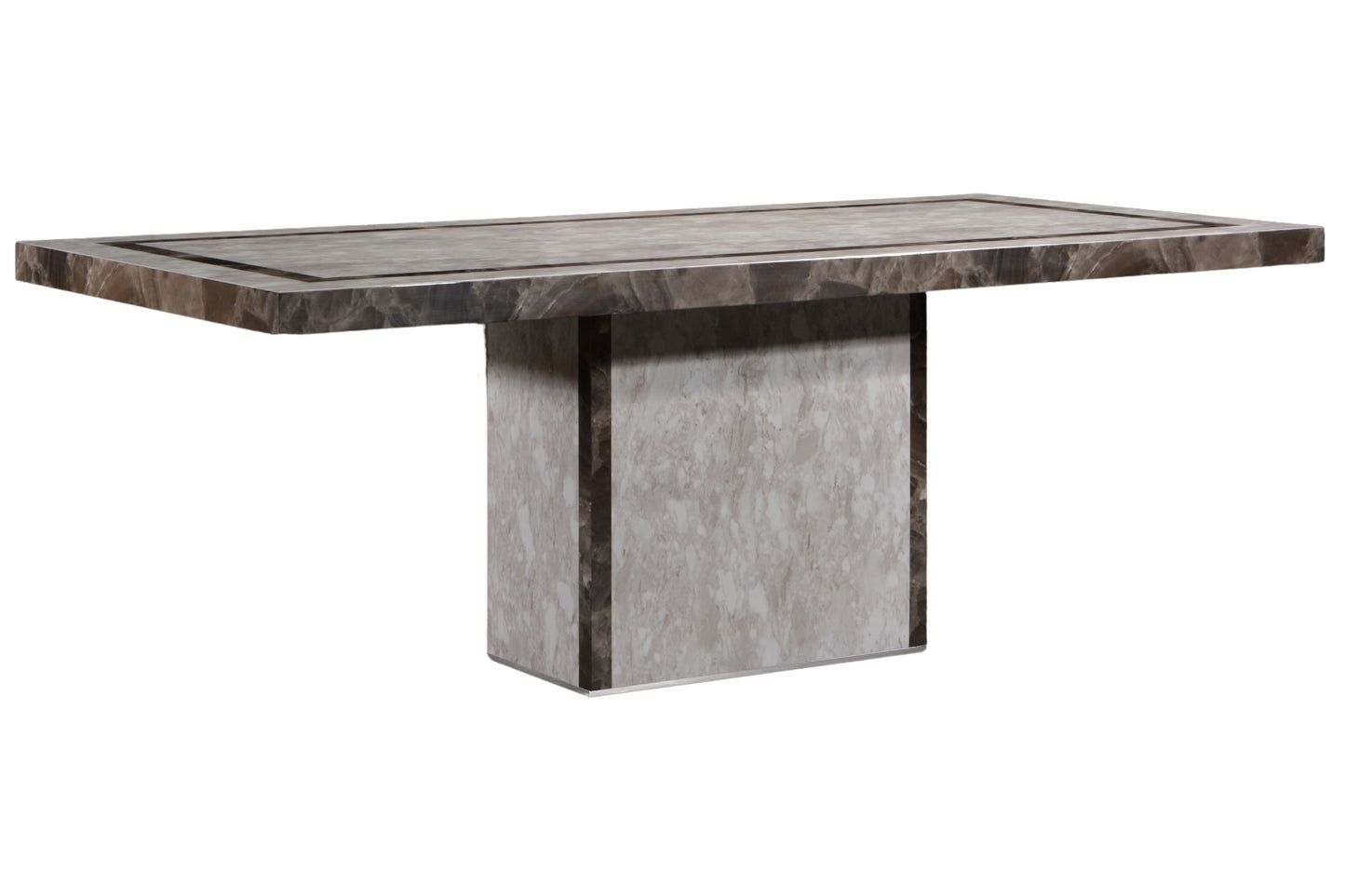MAMOD 7ft Rectangle 8-Seater Marble Dining Set