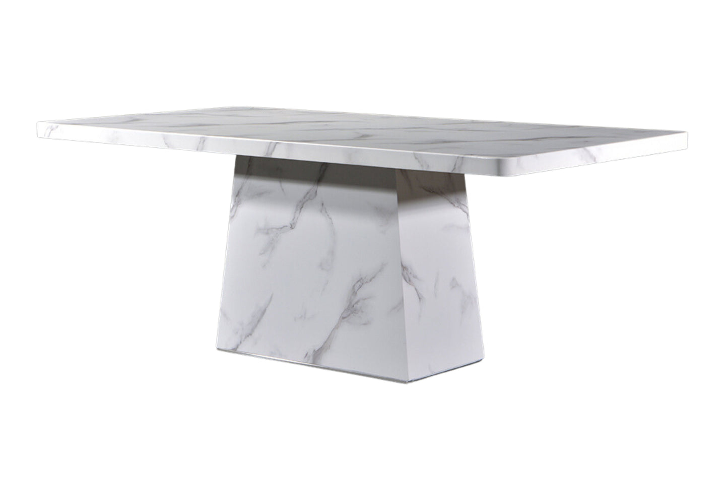 GLACIER 6ft Rectangle 6-Seater Marble Dining Set