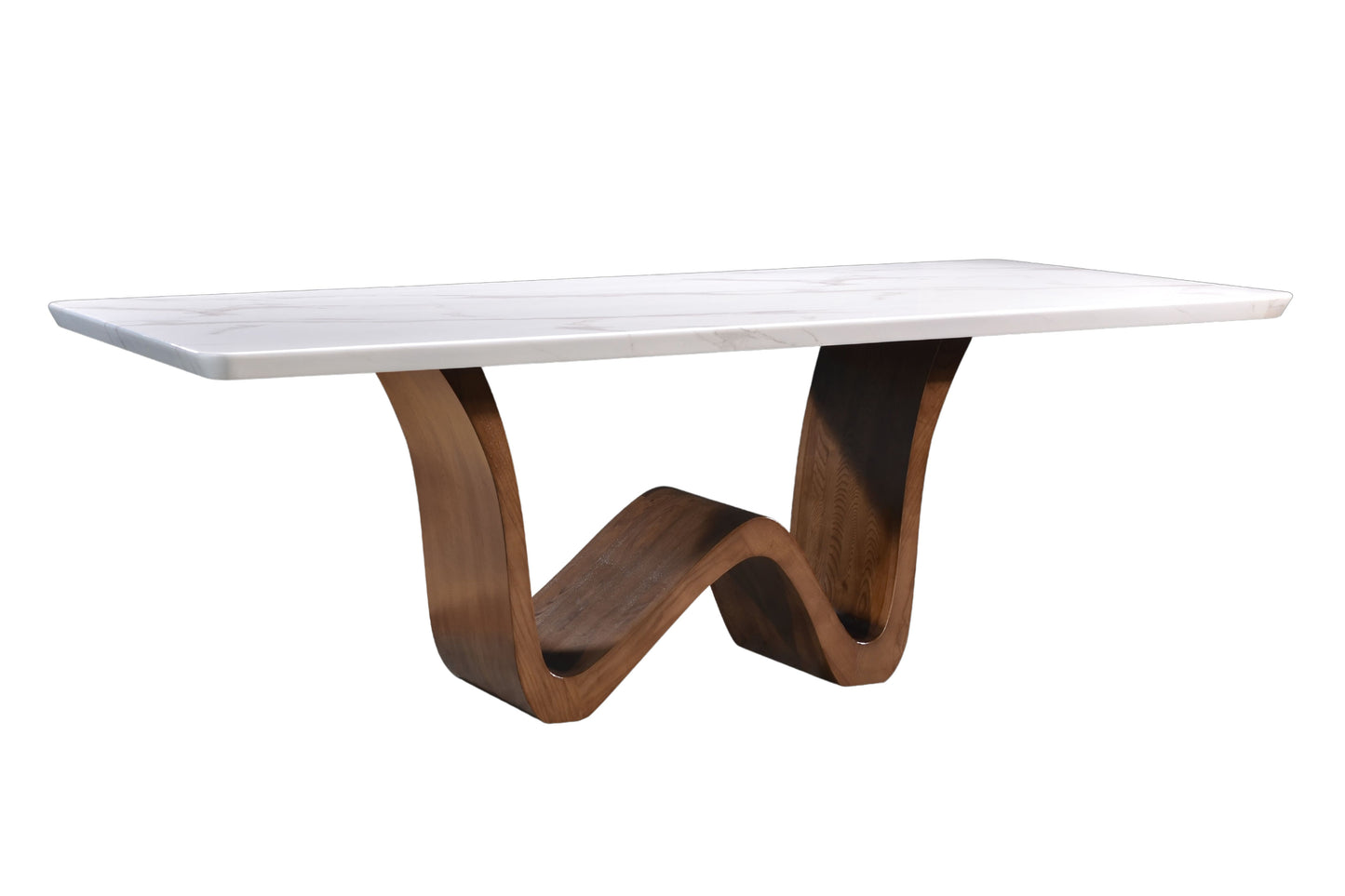 FIORELLA Rectangle Ashwood Marble Dining Set (1+8)