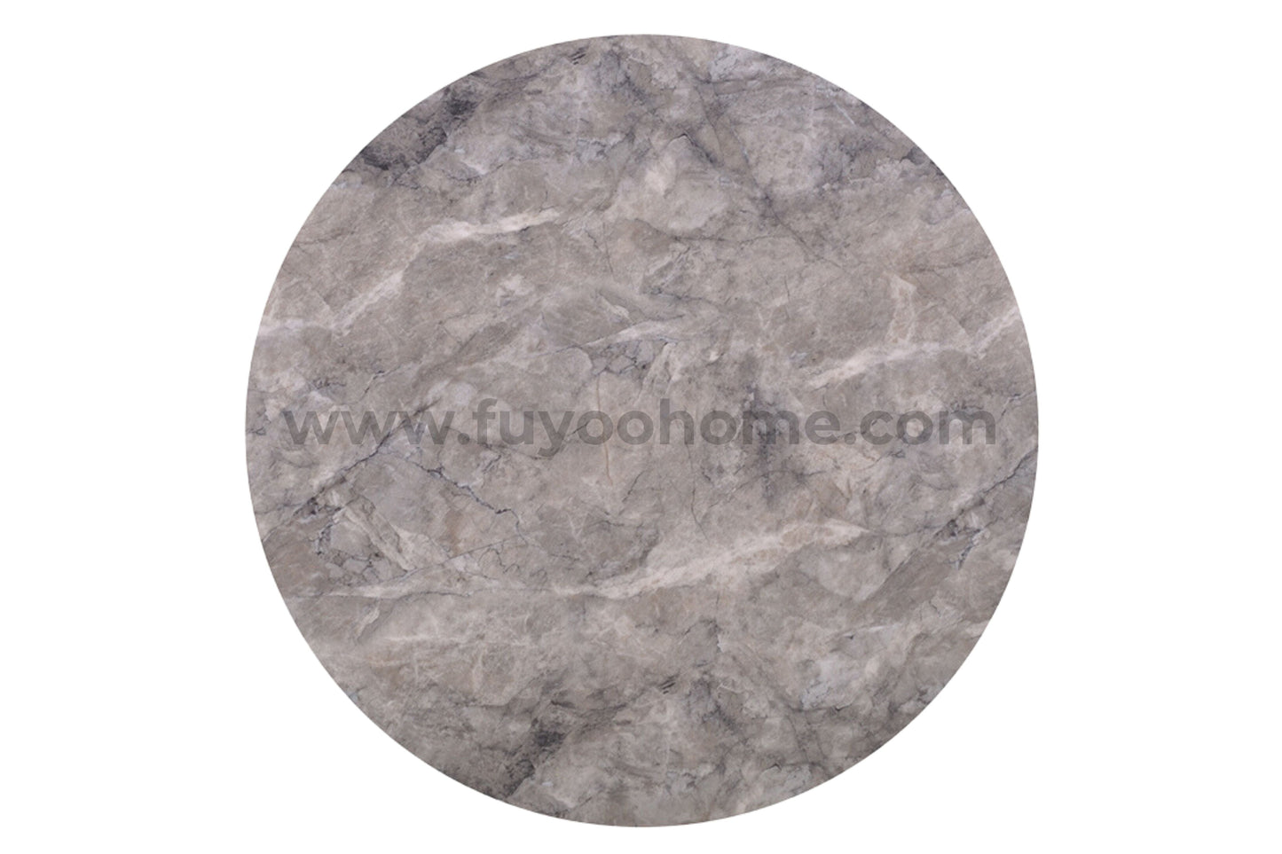 ZETA Round Marble Dining Table with Ashwood Base