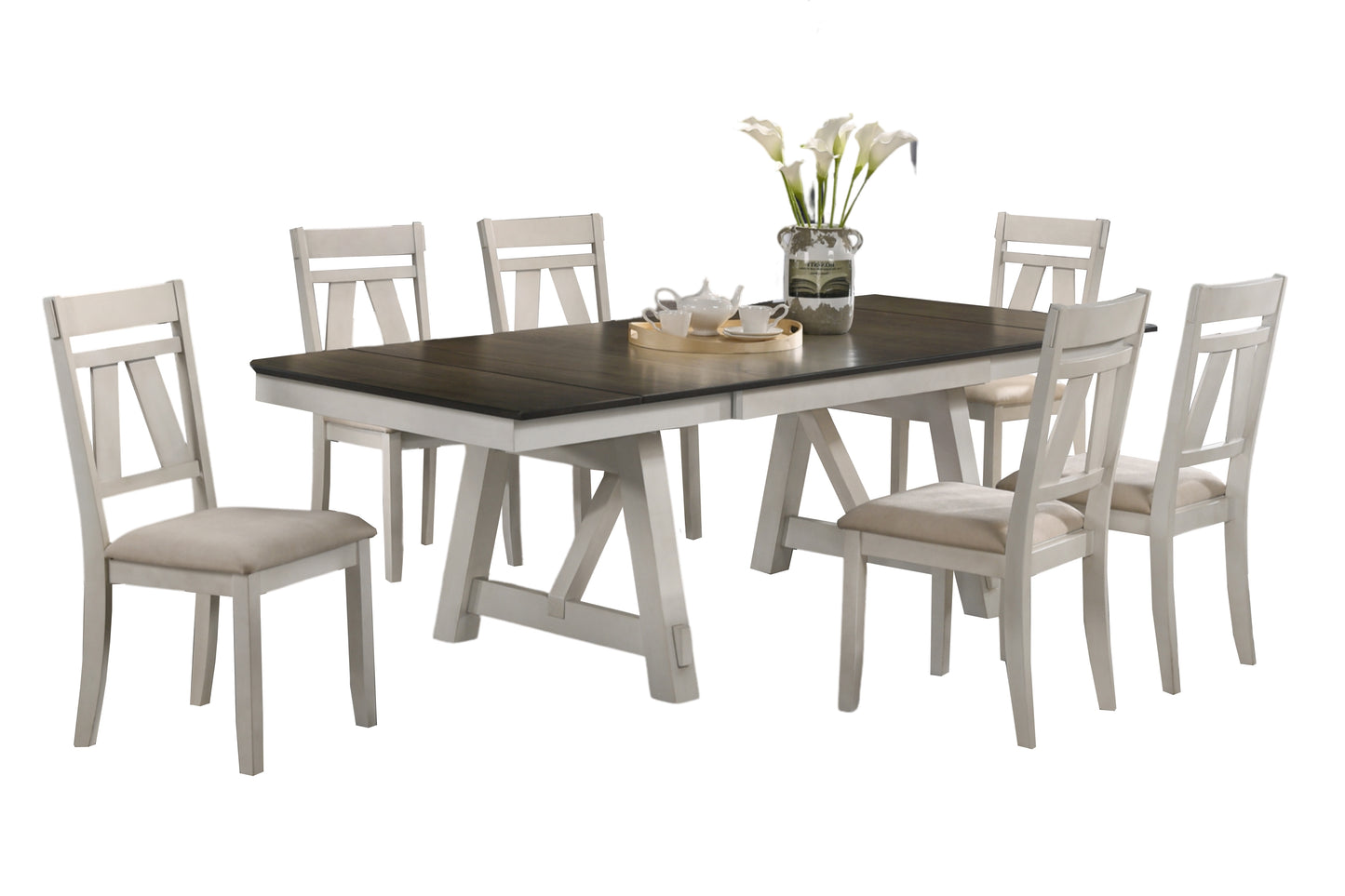 FLEX 6-Seater Extension Wooden Dining Set