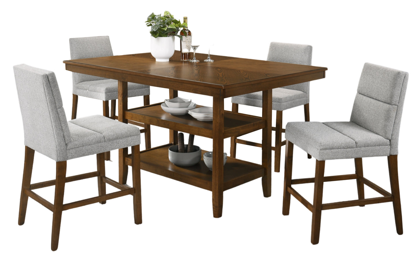 ELEVATE II 4-Seater Wooden Dining Set