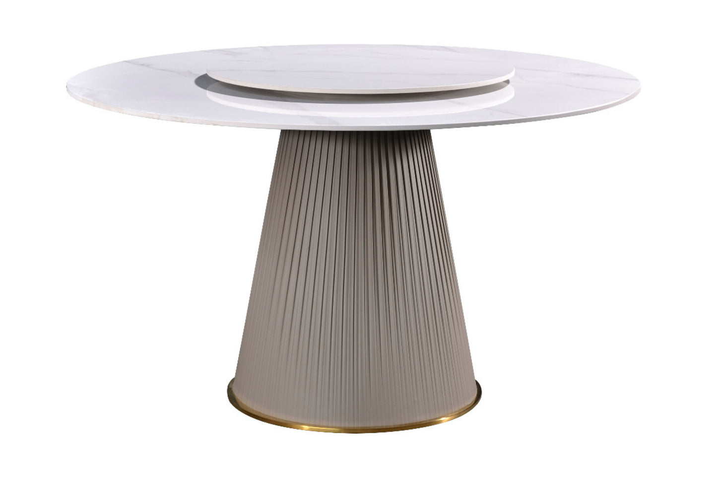 LUCIA 4.2 ft Round Ceramic Dining Set