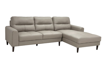 Opulence Blend L-Shape Genuine Leather Sofa