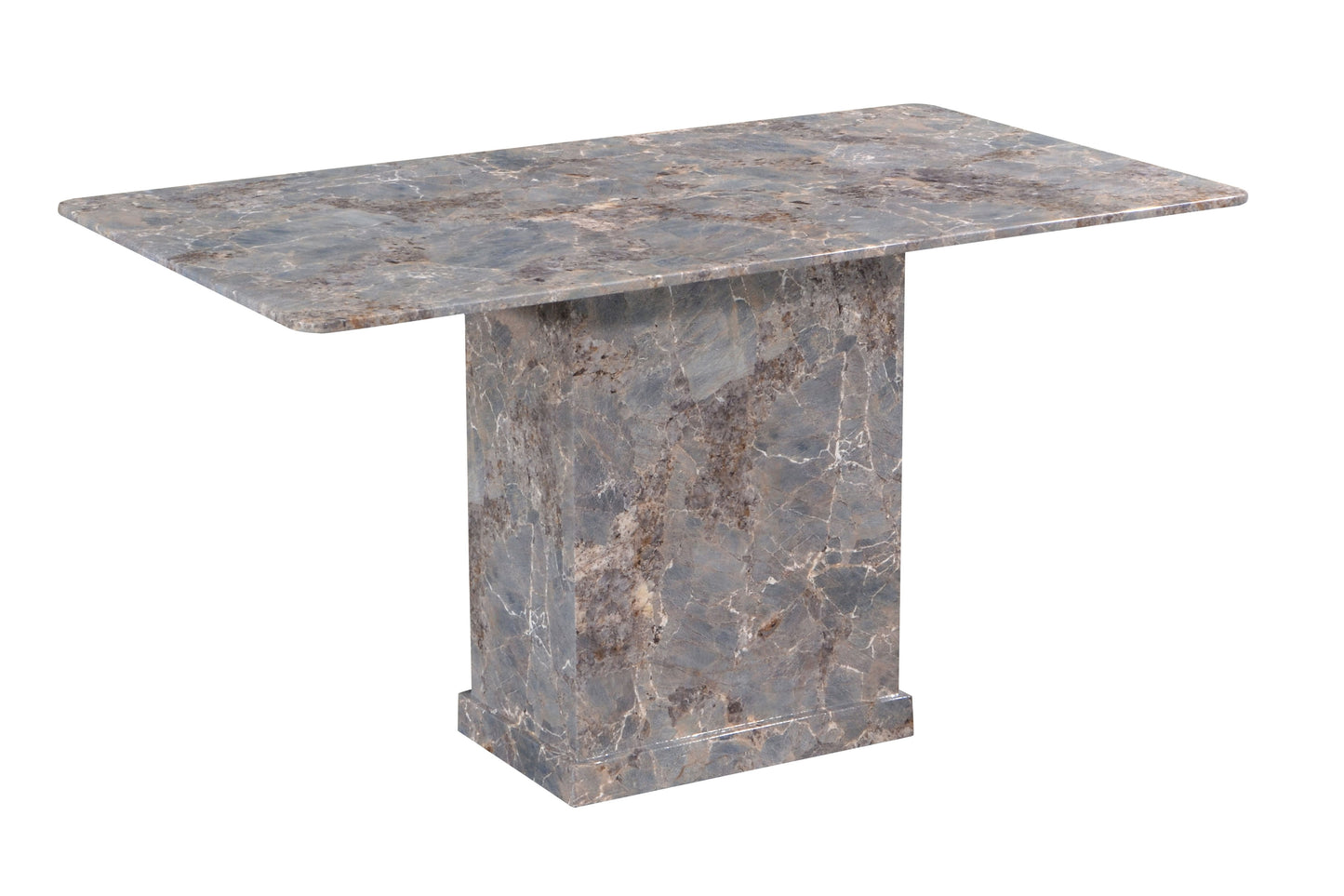 DAVIDE 4.6ft Rectangle 6-Seater Marble Dining Set