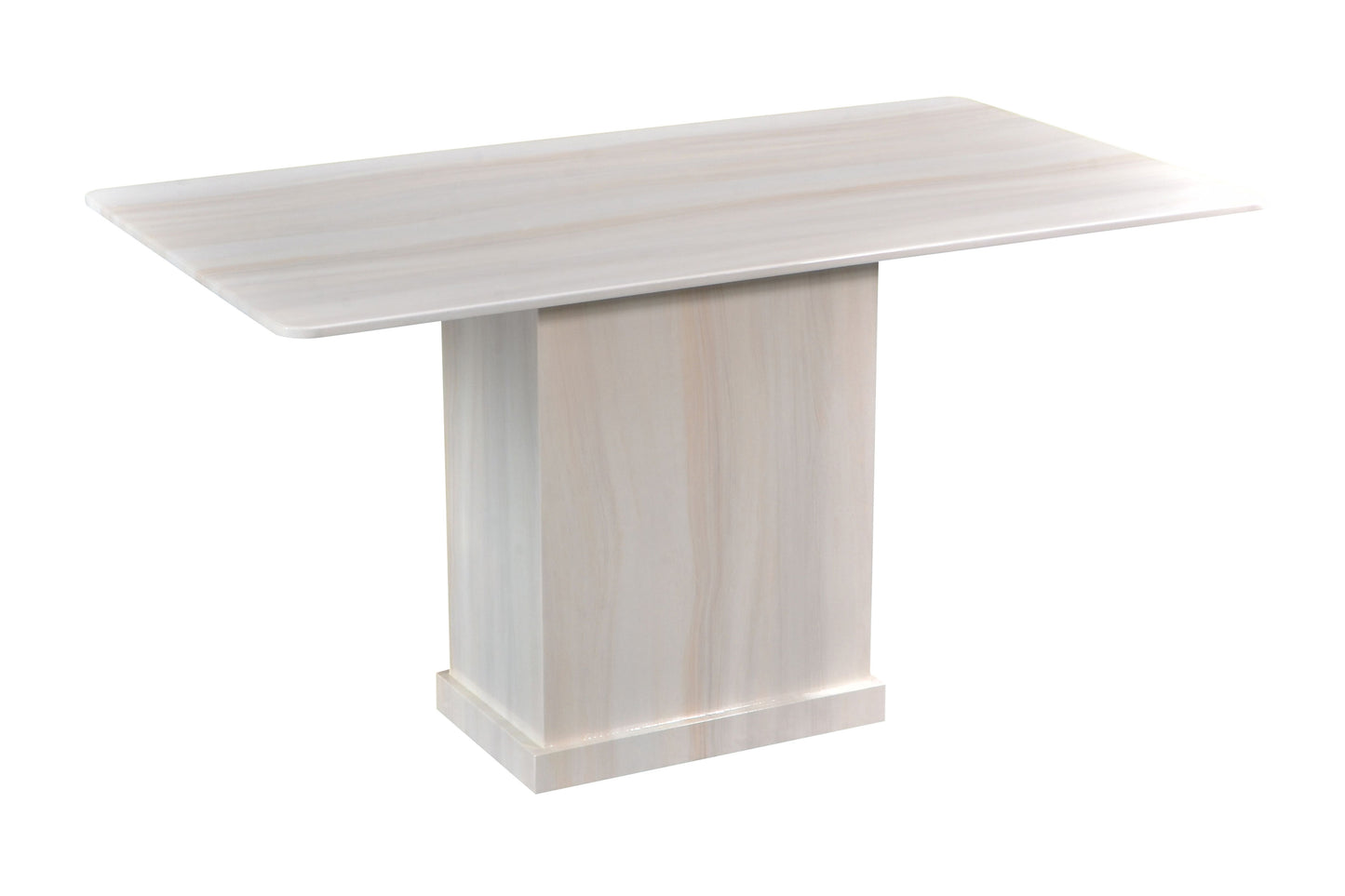 LORENZO 4.6ft Rectangle 6-Seater Marble Dining Set