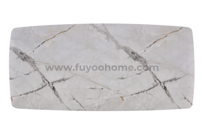 ELEANOR II 7ft Rectangle 8-Seater Marble Dining Set