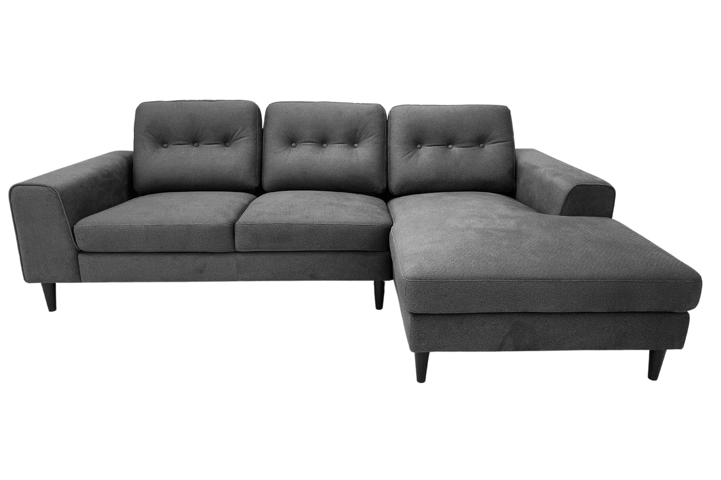 Rowell L-Shape 3 Seater Fabric Sofa