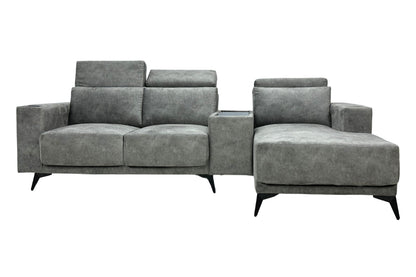 Graceful Harbor L-Shape Fabric Sofa