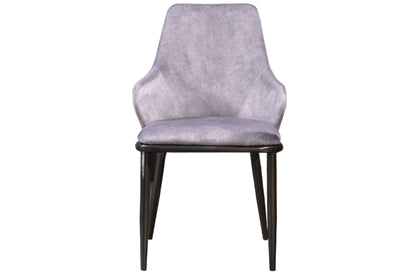 BELLA Fabric Dining Chair with Metal Gun Leg