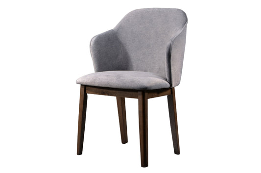 BELLA Fabric Dining Chair with Rubber Wood Leg