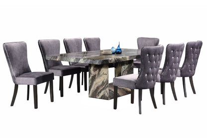 REGAL 7ft Rectangle 8-Seater Marble Dining Set