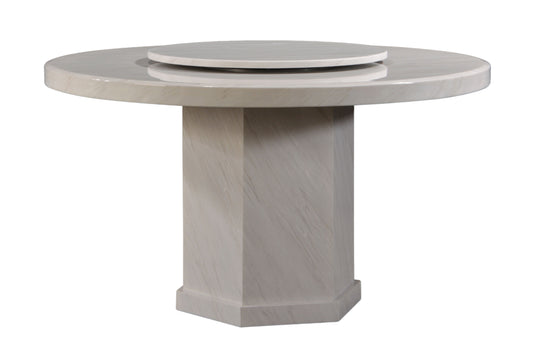 ELIO 4.2ft Round 6-Seater Marble Dining Table