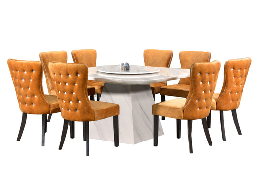 ROCCO 8-Seater Square Marble Dining Set