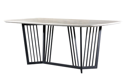 CATHY 6ft Rectangle Marble Dining Table