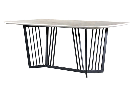 CATHY 6ft Rectangle Marble Dining Table