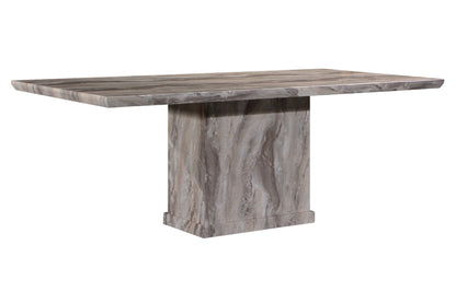 MARCO 4.6ft Rectangle 6-Seater Marble Dining Set