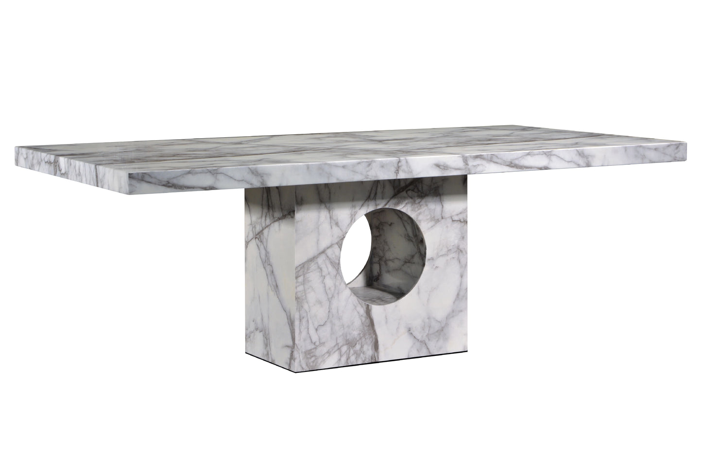 ZEN 8ft Rectangle Marble Dining Table