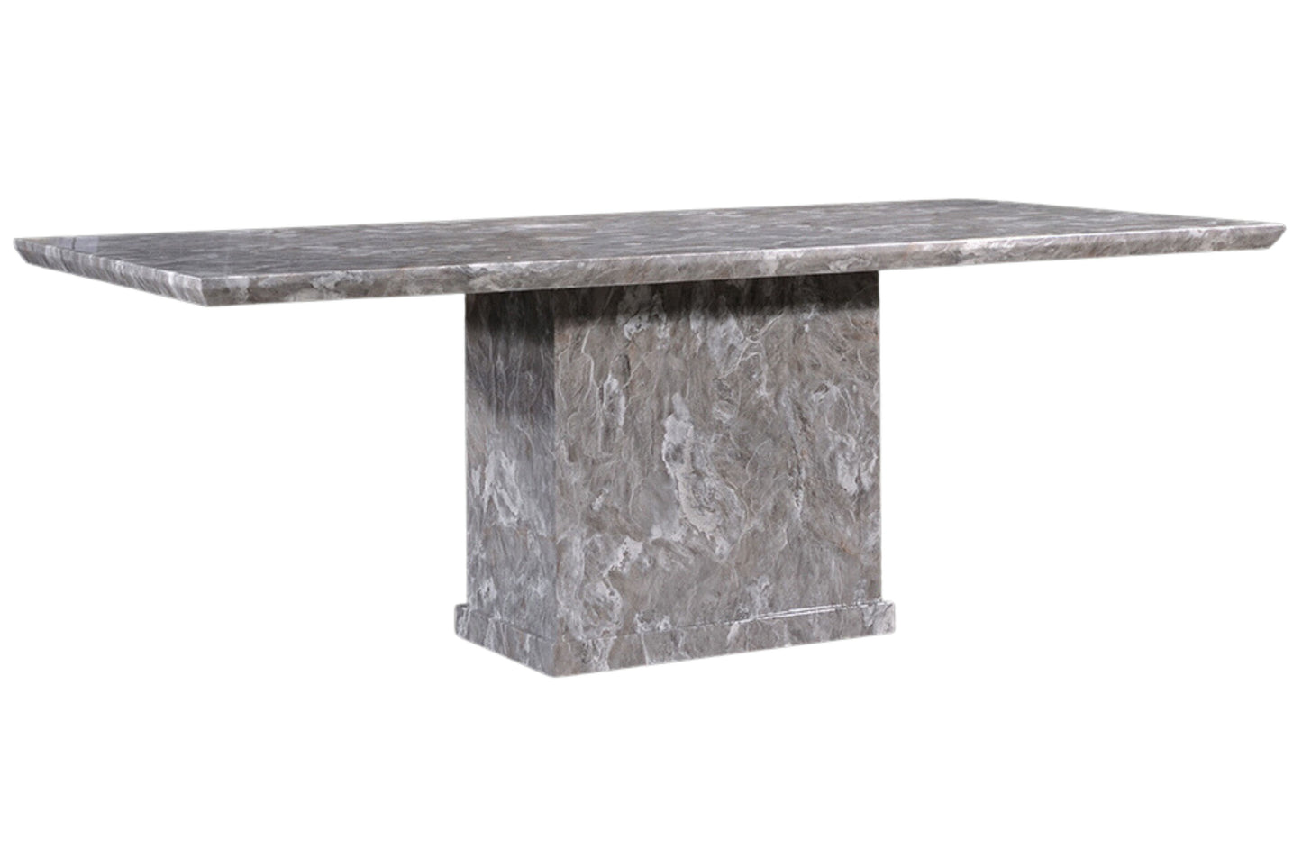 FABIO 7ft Rectangle Marble Dining Table