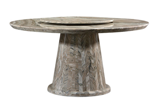 IBARAKI Round Natural Marble Dining Table