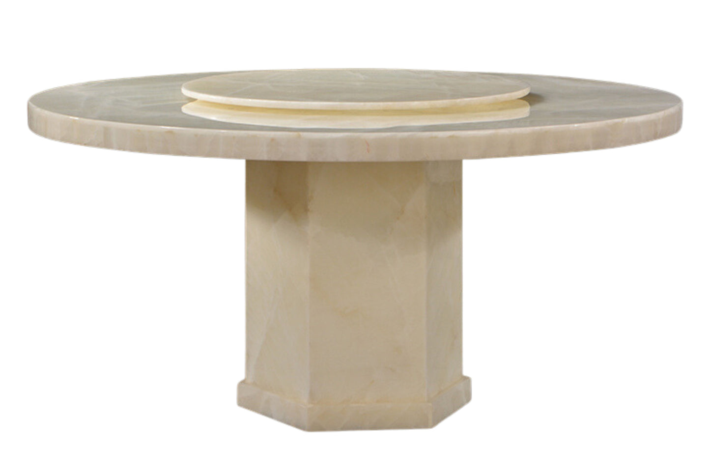 JUNTA Round Natural Marble Dining Table