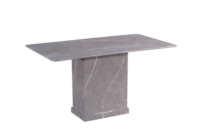 KAYDEN 4.6 ft Rectangle 6-Seater Marble Dining Set