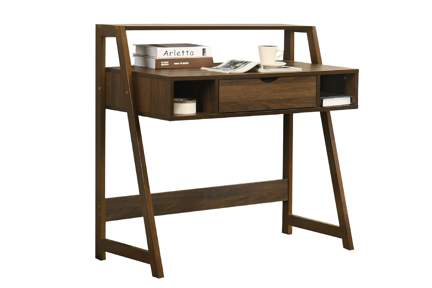 MIKI Study Table and Open Bookshelf Set